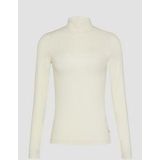 Shirt - Jersey - Effen - Opstaande Kraag - Aansluitende Pasvorm