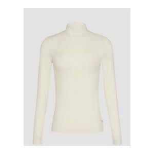 Shirt - Jersey - Effen - Opstaande Kraag - Aansluitende Pasvorm