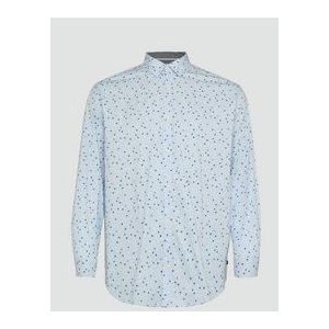 s.Oliver - Hemd - Slim-fit - All-over Print - Katoen-Elastaanmix