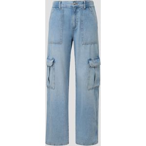 Jeans / slim fit / mid rise / wide leg / cargostijl