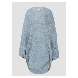 Poncho - O-Vorm - Grijs - Polyester-Katoenmix