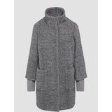 s.Oliver BLACK LABEL - Dames Jas - Zwart - Polyamidemix - Opstaande Kraag