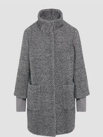 s.Oliver BLACK LABEL - Dames Jas - Zwart - Polyamidemix - Opstaande Kraag