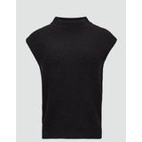 Trui - Effen - Katoen - Opstaande Kraag - Mouwloos