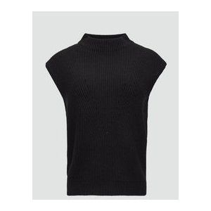 Trui - Effen - Katoen - Opstaande Kraag - Mouwloos