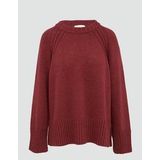 s.Oliver - Trui - Karmijnrood - Knitwear - Lange Mouw