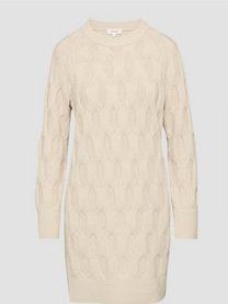 Jerseyjurk - Vrouwelijk - Gebreid - Kabelpatroon - Ronde Hals - Normale Pasvorm