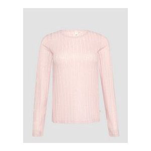 T-shirt - Licht Transparant - Lange Mouwen - Ronde Halslijn