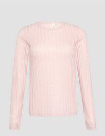 T-shirt - Licht Transparant - Lange Mouwen - Ronde Halslijn