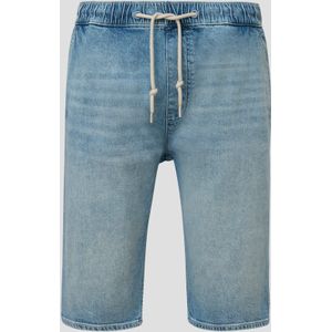 Jeans-Shorts / Regular Fit / Mid Rise / Straight Leg / mit Elastikbund