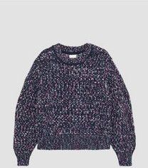 s.Oliver - Trui - Marine - Ronde Hals - Lange Mouw