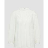 QS - Blouse - Ecru - Blouseshirt - Pofmouwen - Knoopsluiting