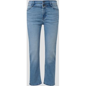 Cropped jeans Karolin / regular fit / mid rise / straight leg / zadelpas