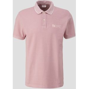 Polo met piquéstructuur en logoprint