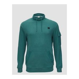 Sweater - Katoen - Herensweater - Met Kangoeroezak en Opstaande Kraag