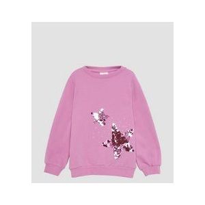 s.Oliver - Sweatshirt - Donkerroze - Ronde Hals - Lange Mouw