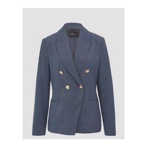 s.Oliver BLACK LABEL - Damesblazer - Effen - Viscosemix - Slim Fit