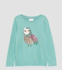 T-shirt - Lange Mouwen - Kinderen - Glinsterend - Geborstelde Katoenen Jersey