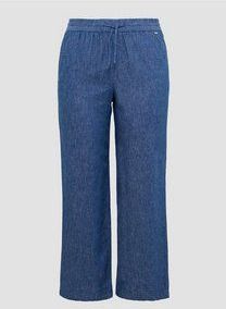 Broek - Denimlook - Wijd - Casual - Linnenmix