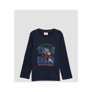 T-shirt - Lange Mouwen - 100% Katoen - Normale Pasvorm