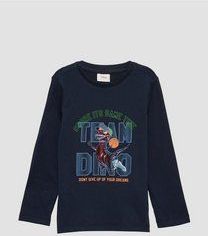 T-shirt - Lange Mouwen - 100% Katoen - Normale Pasvorm