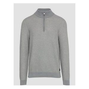 Knitwear - Mélange - Lange Mouwen - Normale Pasvorm - Geribbelde Kraag