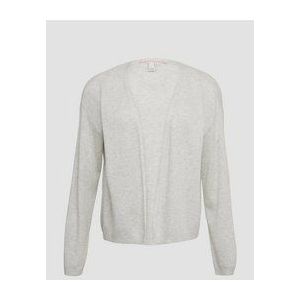 QS - Gebreid Vest - Ecru - Met Overgesneden Schouders