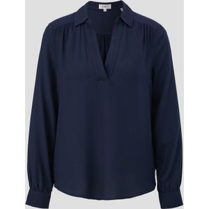Viscose blouse met V-hals