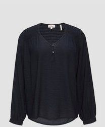 Blouse - Viscose - Gesmokte Details