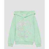 s.Oliver - Junior - Sweatshirt - Zwart - Met Capuchon en Print op de Voorkant