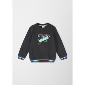 Sweatshirt met borduursel en print