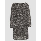 Cocktailjurk - Chiffon - Ronde Hals - Lange Mouw - Losse Pasvorm