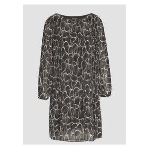 Cocktailjurk - Chiffon - Ronde Hals - Lange Mouw - Losse Pasvorm