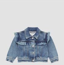 Binnenjas - Spijkerjack - Met Ruches - Voor Kinderen