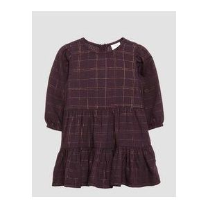 A-lijn Jurk - Zacht - Lange Mouwen - Ronde Hals - Verborgen Ritssluiting