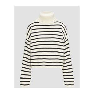 Gebreide Trui - Cropped Sweater - Zachte Viscosemix - Met Col