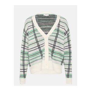 Vest - Ruitpatroon - Zachte Wolmix - V-hals - Knoopsluiting