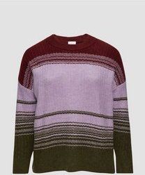 Gebreide Trui - Tijdloos Streeppatroon - Zacht Warm Breisel - Casual Relaxte Pasvorm