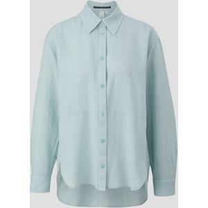 Oversized blouse van een viscosemix