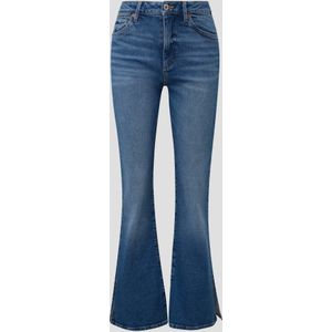 Jeans Reena / slim fit / high rise / flared leg / zoom met split
