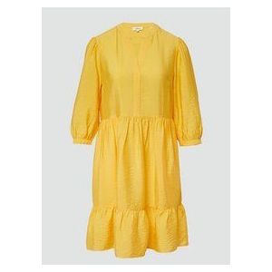 s.Oliver - Jurk - Viscosemix - 3/4-mouwen - Met Steekzakken