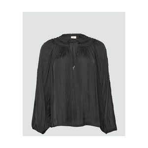 s.Oliver - Tunika-Blouse - V-Ausschnitt - Rüschen-Details