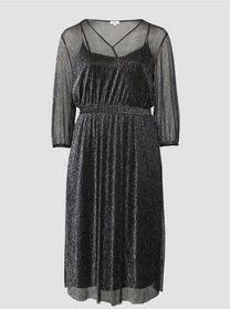 s.Oliver - Midi-jurk - Glinsterend - V-hals - Geraffineerde Wikkellook