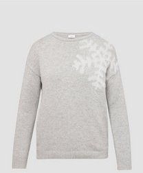 s.Oliver BLACK LABEL Trui  grijs / wit