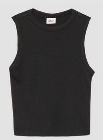 T-shirt - Slim Fit - Korte Top - Ribstructuur