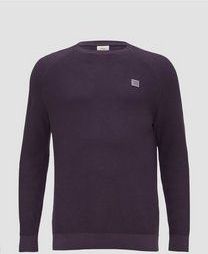 Gebreide Trui - Normale Pasvorm - Ronde Hals - Garment-Dyed Afwerking