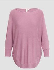 Gebreide Trui - Viscosemix - Bateauhals - Vleermuismouwen - Losse Pasvorm