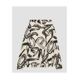 s.Oliver - Sweatshirt - Beige/Zwart - Met Capuchon - Lange Mouw