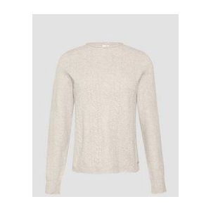 Q/S by s.Oliver - Trui - Beige - Dames - Ingebreid Patroon