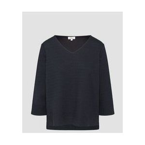 s.Oliver - Sweatshirt - Katoenmix - 3/4-mouwen - V-hals